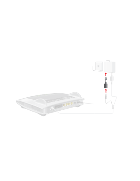 FRITZ!Box RJ45-RJ11-verloopadapter zwart (anlg telefoon)