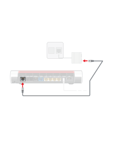 FRITZ!Box DSL-kabel voor analoge internetaansluiting 2