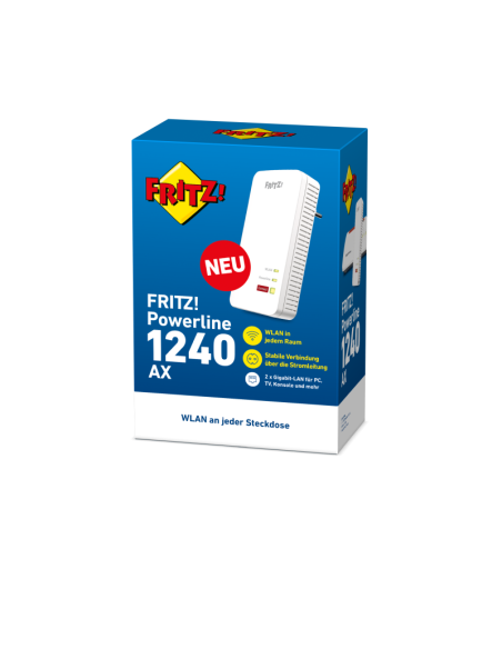 FRITZ!Powerline 1240 AX WLAN single