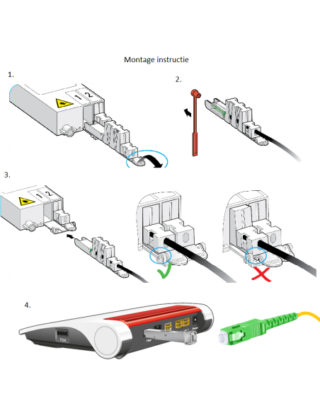 SC-APC/SC-APC AT01 Attema Glasvezelkabel GROEN-GROEN